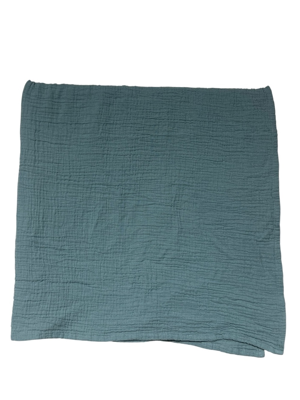 Soarwg kids x Lyrichom baby sage green muslin cotton 37” x 35” baby blanket